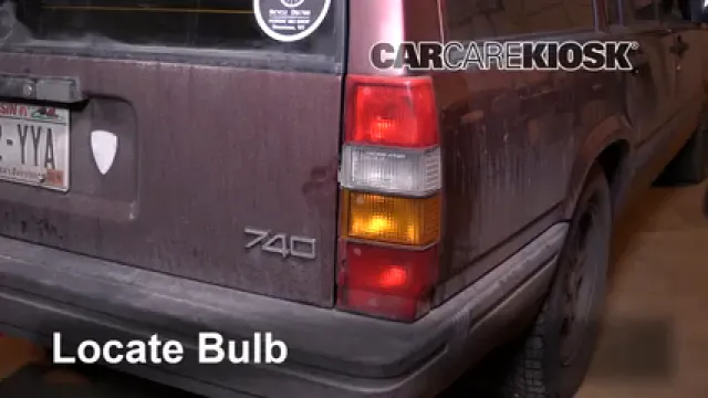 1992 Volvo 740 2.3L 4 Cyl. Wagon Luces Luz de reversa (reemplazar foco)